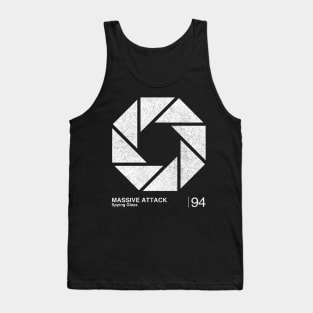 Massive Attack / Minimalist Graphic Artwork Design Tank Top